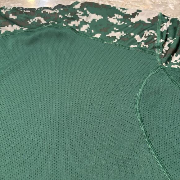 Nike Pro Combat Shirt Mens Medium Green Camo Hypercool Vented Fitted Gym 654882 - Picture 9 of 12